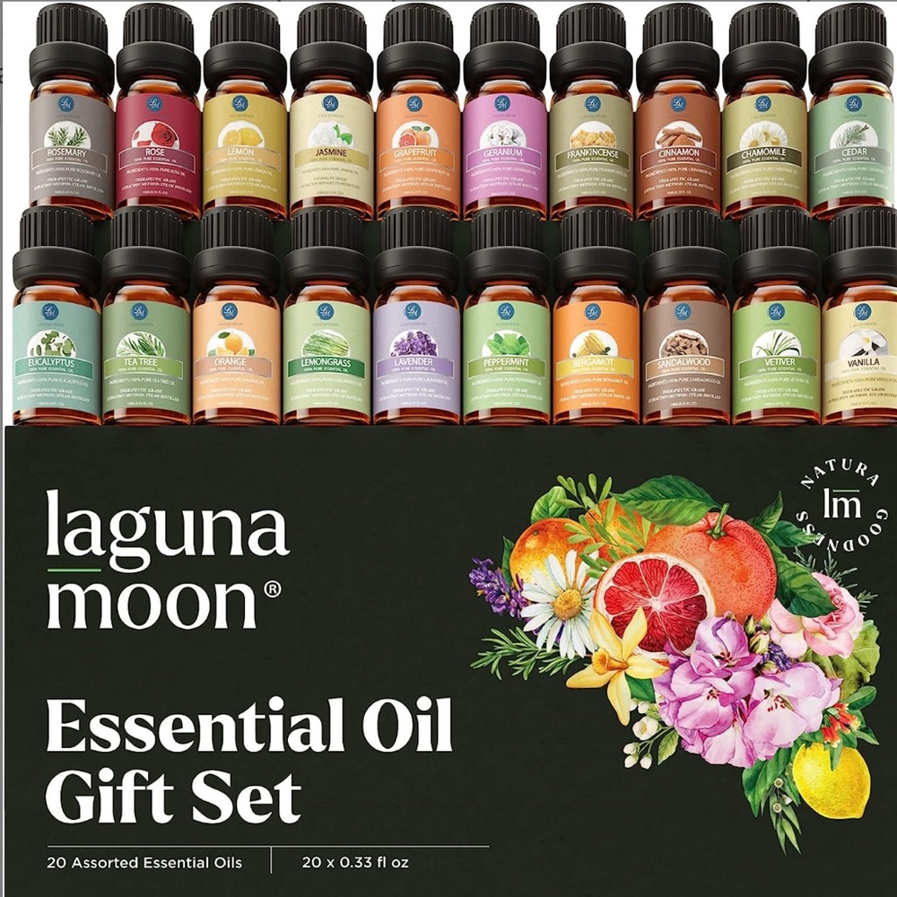 NIB Lagunamoon 20 piece Essential Oil Gift Set